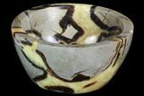 Polished Septarian Bowl - Madagascar #98269-2